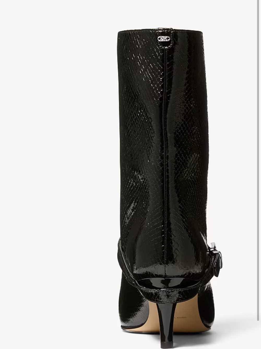 🖤 MICHAEL KORS Kasia Snake Embossed Leather Buckle Boot 🖤 NWT 🖤 - Picture 6 of 16